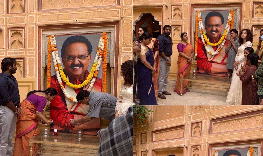 Vijay Sethupathi, Taapsee and Radhika paid a tribute to him from the sets of their film in Jaipur. 