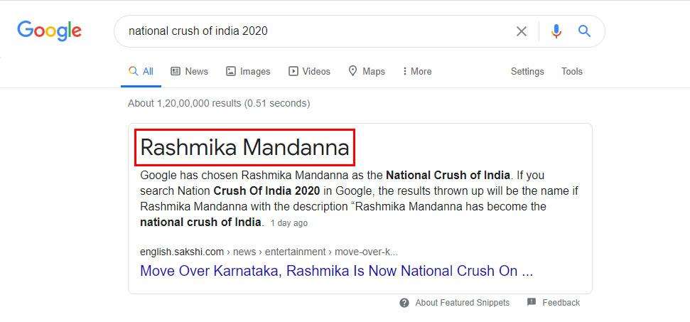 Do you know who is the National crush of India 2020?