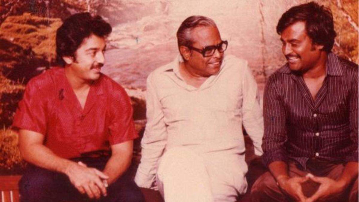 Kamal and Rajini stand on the shoulders of a giant K. Balachander