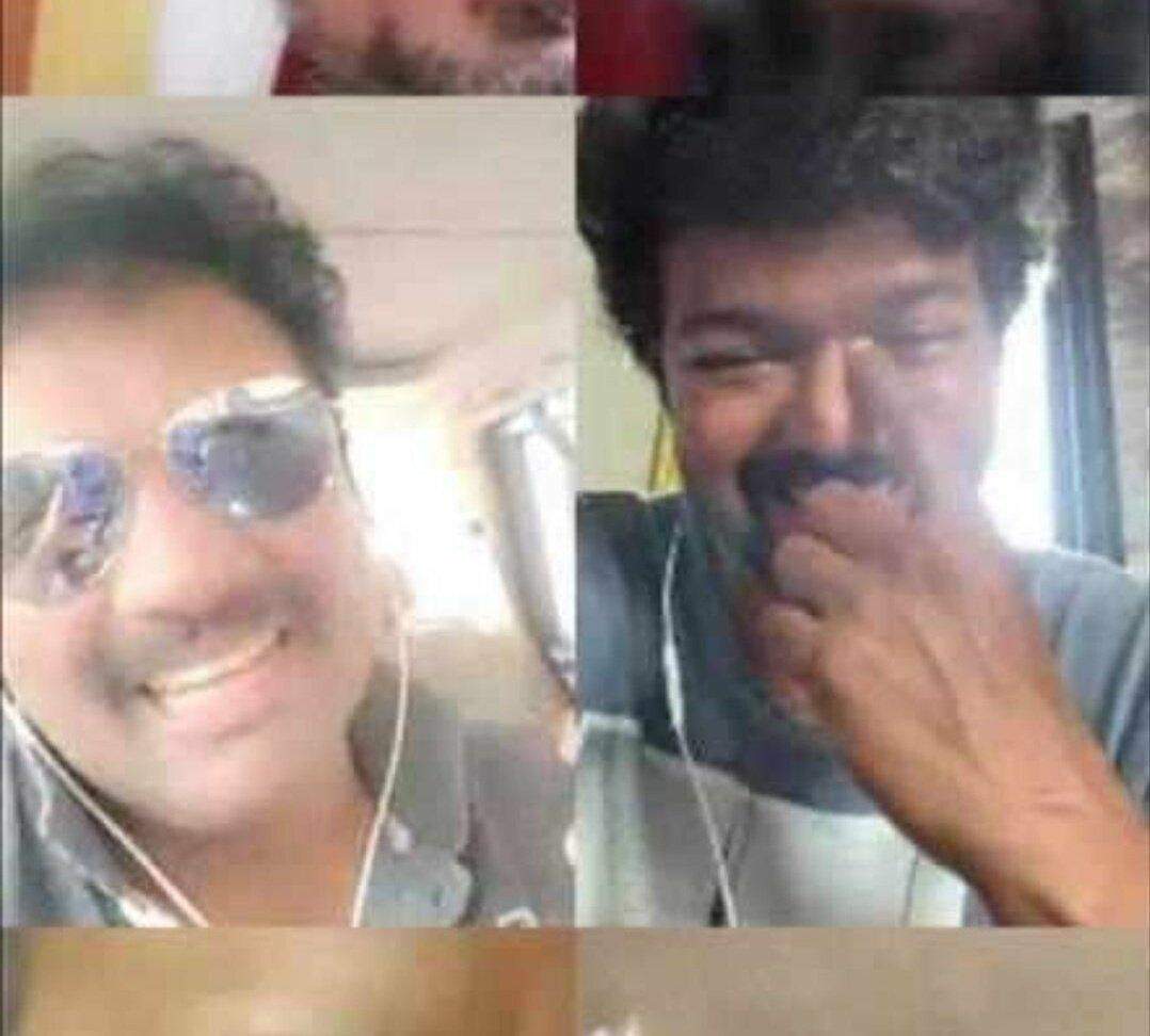 Actor Vijay captured while hovering with his friends in a virtual background on friendship day goes viral