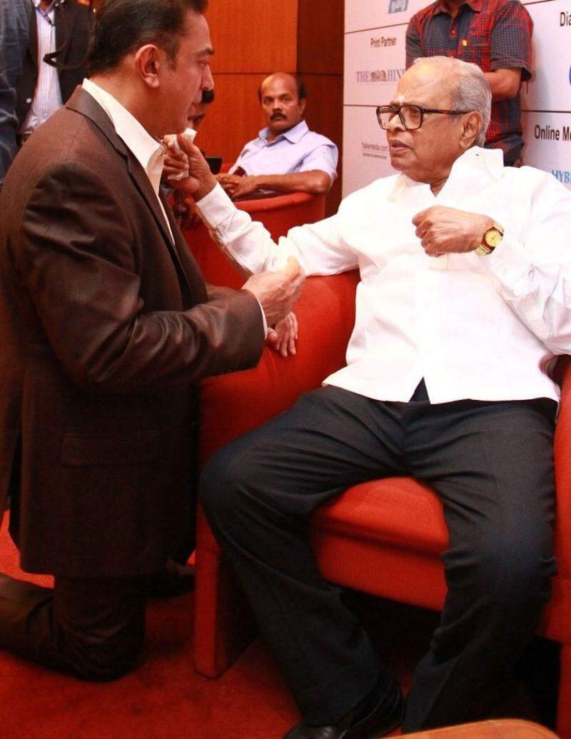 Kamal and Rajini stand on the shoulders of a giant K. Balachander