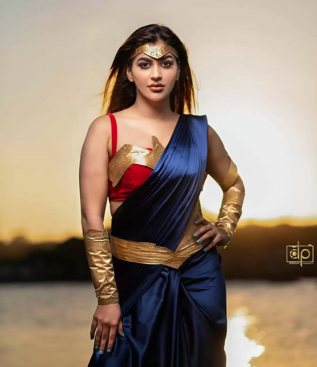 Actress Yashika who became Wonder Woman .. Viral Photos - Indianexpres