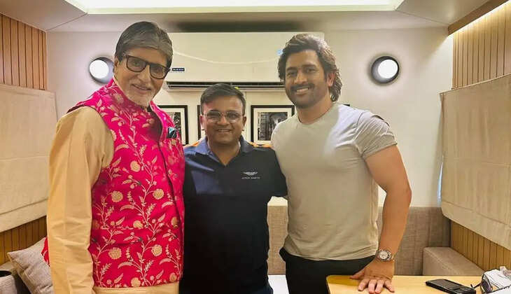 பாலிவுட் ஜாம்பவானுடன் கிரிக்கெட் ஜாம்பவான்... புகைப்படங்கள் வைரல்..