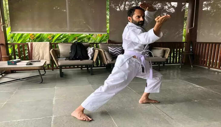 புதிய படத்திற்காக கராத்தே பயிற்சி எடுக்கும்  ஃபகத் ஃபாசில்