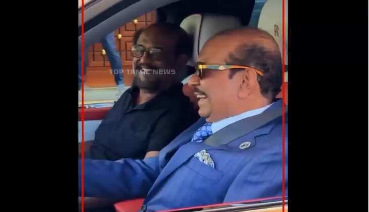 ரெஸ்ட் எடுக்க போன இடத்தில் சின்ன பிசினஸ் டீல்? ரஜினியின் வீடியோ வைரல்