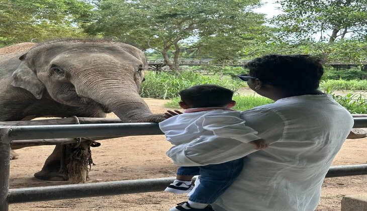 மகன் மீருடன் அட்லீ... வைரலாகும் புகைப்படம்...