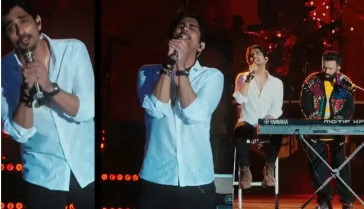 சந்தோஷ் நாராயணன் இசைக்கச்சேரியில் சித்தார்த் குரல்