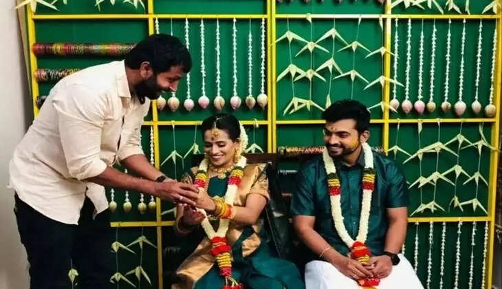 thamizhum saraswathiyum serial actor navin vetri wife sowmya